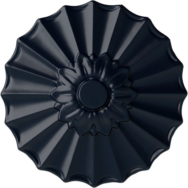 Ekena Millwork Shakuras Ceiling Medallion (Fits Canopies up to 1 3/8"), Hand-Painted Midnight Dream, 9"OD x 1 3/8"P CM09SHMDF - main